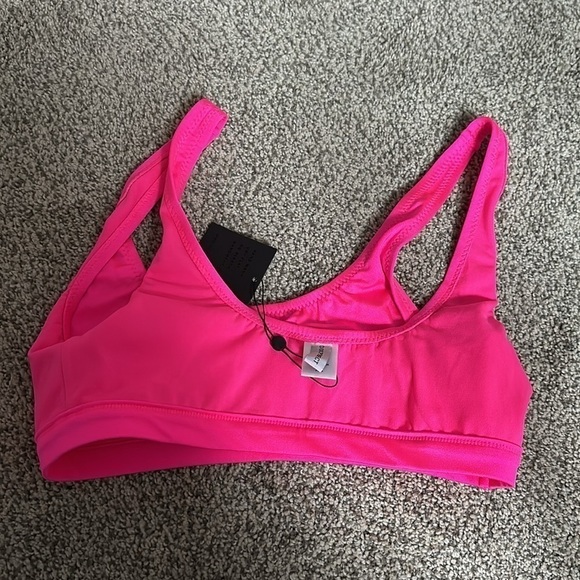 Women’s Hot Pink Bikini Top Scooped Neck Pullover Lined No Padding XL NWT - Picture 6 of 6